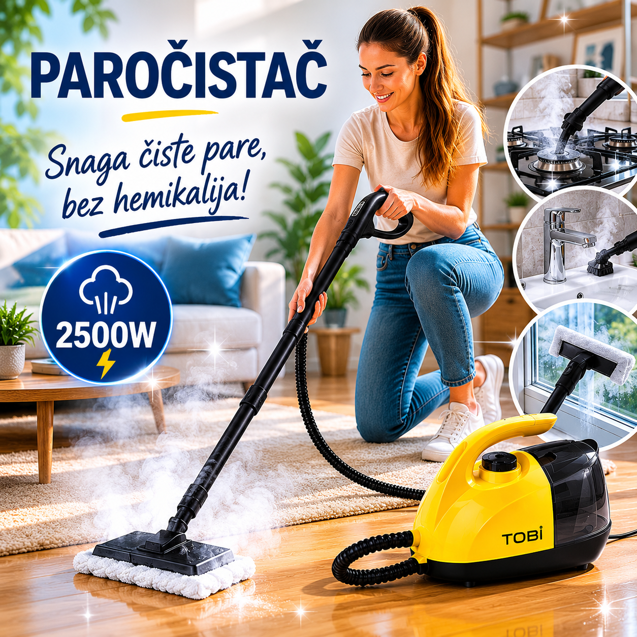 Paročistač za Dubinsko Čišćenje 2500W